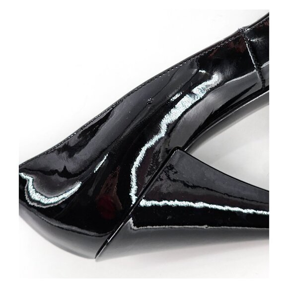 MARC by MARC JACOBS Black Patent Leather Peep Toe Pumps - Picture 7 of 9
